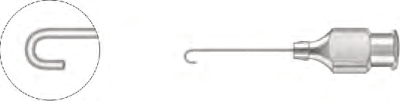 Wildbrandt-Binkhorst Cannula smooth blunt tip, 23G, Angled left