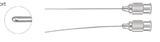 Mclntyre Lacrimal Cannula, 23G, Dual 0.3mm Side Port, Straight