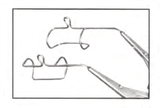 Lieberman style wire speculum, blades length:15mm, with traction suture anchor posts adjustable mechanism
