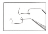 Lieberman style wire speculum, blades length:10mm, K-wire , small, adjustable mechanism