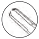 CastroviejoSuturingForceps, Angled,1x2Teeth,WithTyingPlatform