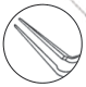 Gaskin Fragment Forceps,11mm Long Smooth Tips Very Delicate, angled