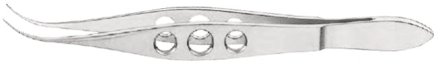 Jaffe Utility Forceps,for 7-0 to9-0 Sutures, Very delicates mooth jaws,Curved