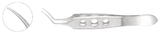 Masket Capsulorhexis Forcep, Very Delicate,ShortHandle,Triangular Grasping Tips