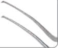 Utrata Capsularhexis Forceps, Extra Delicate Curved Shaft 11mm Long Shank Round Handle 6mm Dia.