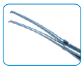 Inamura Capsularhexis Forceps, Spring Action,45°Angled Tip Curved Shaft,Tip to Joint 11mm, Titanium