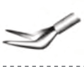 Vitreo-Retinal Forcep, Squeeze Handle, Membrane Peeler, Smooth,45°20G