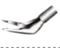 Vitreo-Retinal Forcep, Squeeze Handle, Membrane Peeler, Grooved,45° 23G