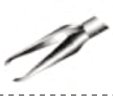 Vitreo-Retinal Forcep, Squeeze Handle, Straightand End Gripping Jaws, 20G