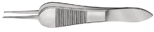 Manhattan Fixation Forceps, 1x2 Angled Teeth with Tying Platform