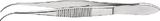 Graefe Dressing Forceps, Serrated,Delicate,Straight