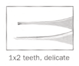 Adson,125mmLong,Straight, Dressing Forceps, SerratedJaws,Delicate,1.3mm