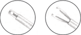 Lens Holding Forceps, 23Gauge,DelicateEnd,90ºJaws,Squeeze Handle Mechanism, Titanium