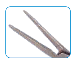 Lens Cutting Forceps, Blade Length 7.7mm, Flat Titanium Double Action,Stainless Steel Tips