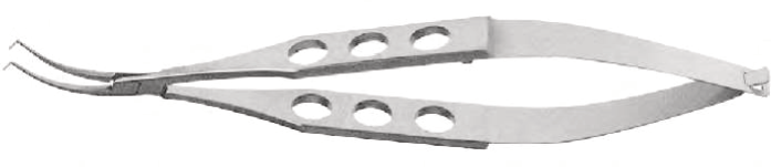Clayman Lens Holding Forceps, Delicate Angled Jaws