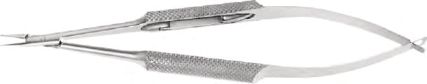 Drews Needle holder, ExtraDelicate Jaws, Curved,WithLock