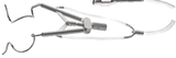 Slade Aspirating LASIK Speculum, Blade Length: 17mm, used with suction set on low or Syringe