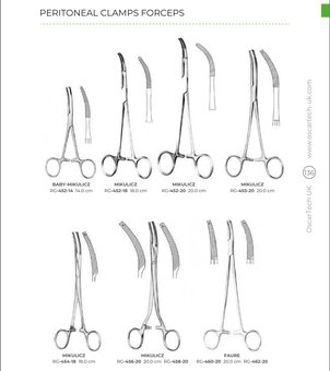 Peritoneal Clamps Forceps
