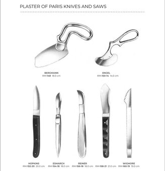 Plaster Of Paris Knives And Saws