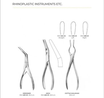 Rhinoplastic Instruments Etc.