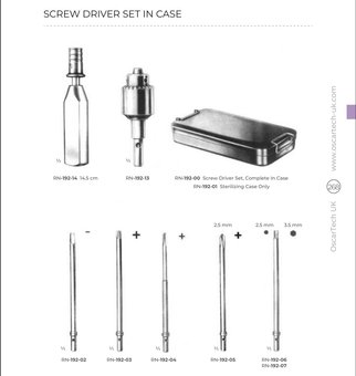 Screw Driver Set In Case