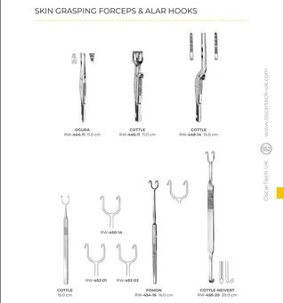 Skin Grasping Forceps & Alar Hooks