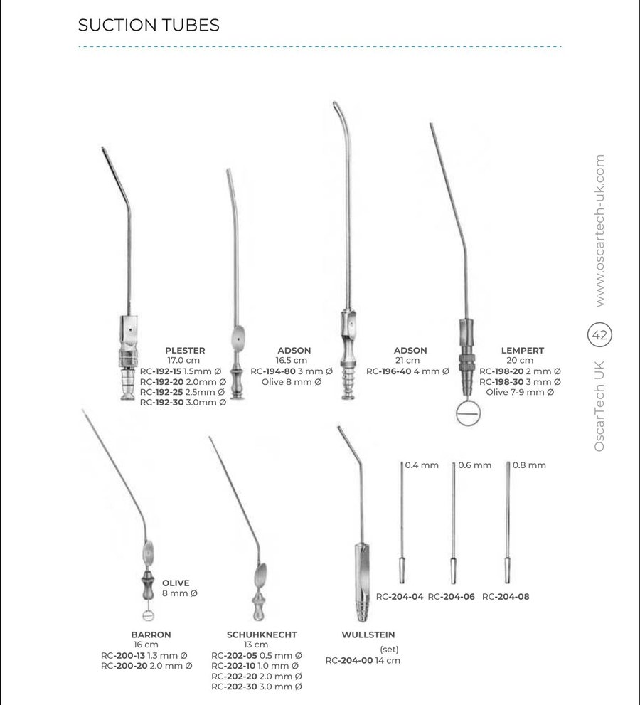 Suction Tubes (Part 1)