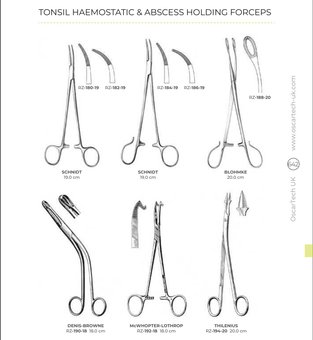 Tonsil Haemostatic & Abscess Holding Forceps